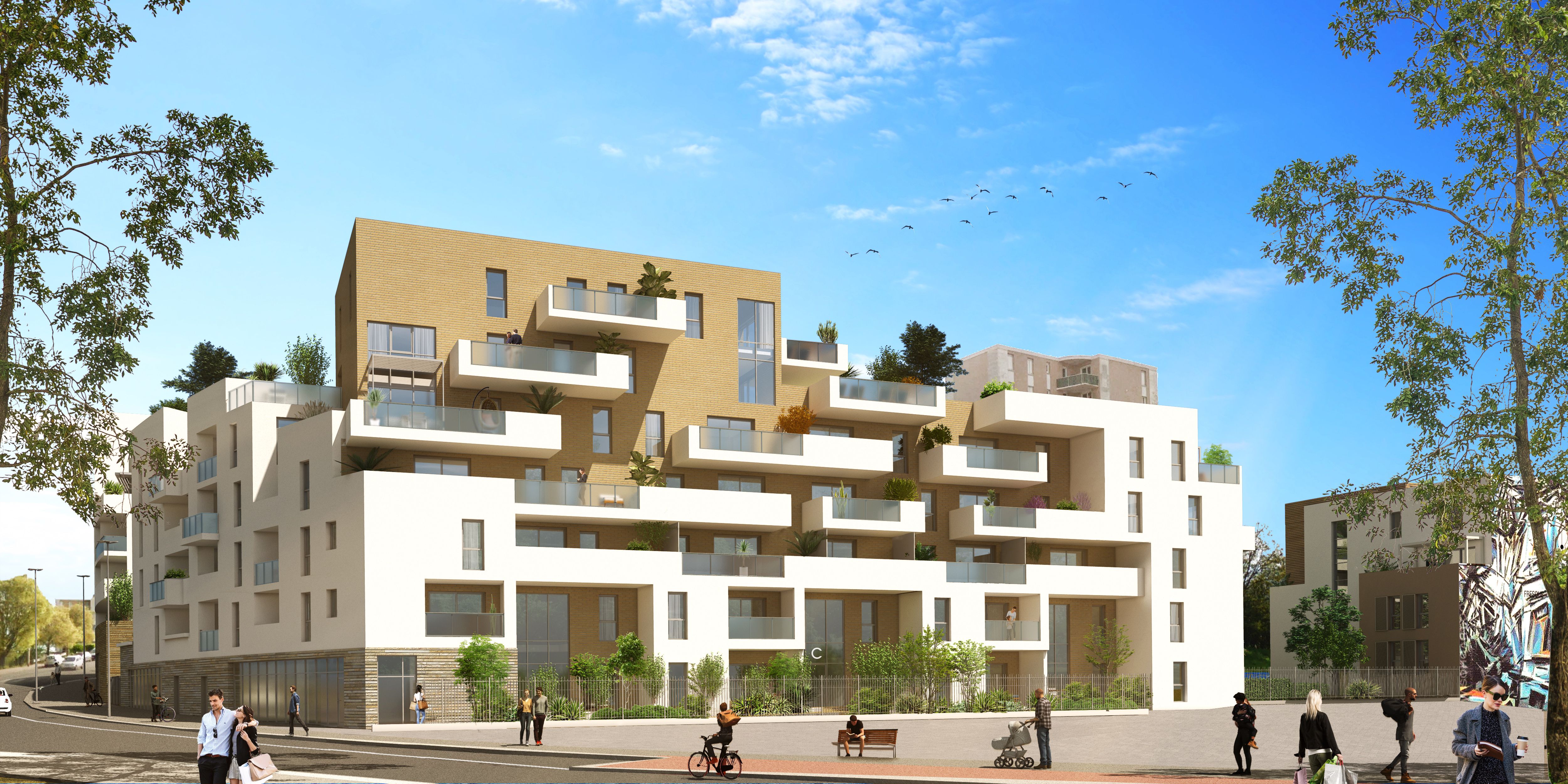 Résidence URBAN ESSENCE Montpellier quartier pompignane appartement neuf